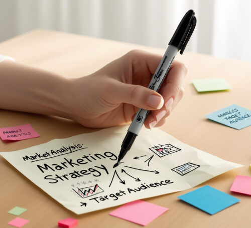 Business branding label chart graphic