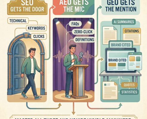 How Search Works Today: Understanding SEO, Generative Engine (GEO), and Answer Engine Optimization (AEO)